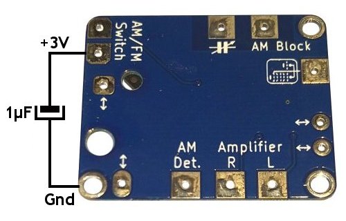AM Saver pads and optional circuit
